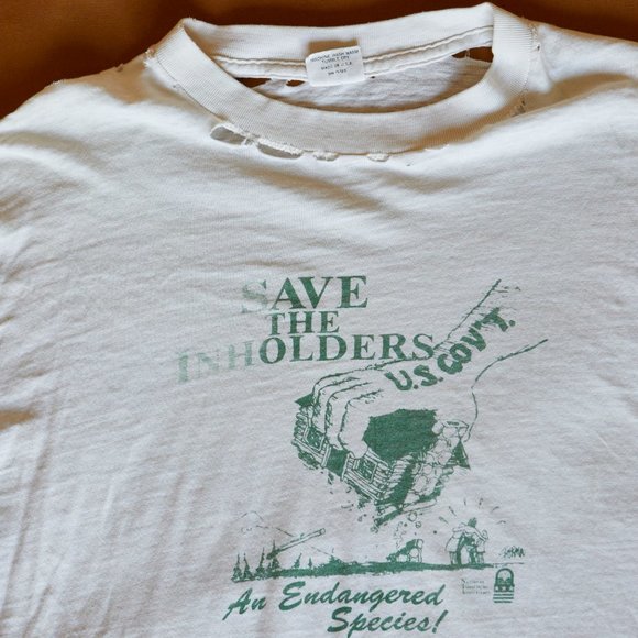 Vintage - Save The Inholders - size Large - Picture 2 of 5